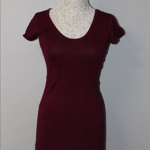 Burgundy Cocktail Dress